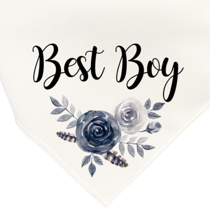 Best Boy Blue/Silver Wedding Bandanas