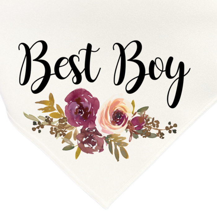 Best Boy Wine/Pink Wedding Bandanas