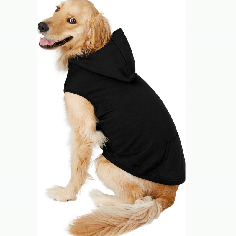 Solid Handmade Pet Hoodies - Black - 3 Red Rovers