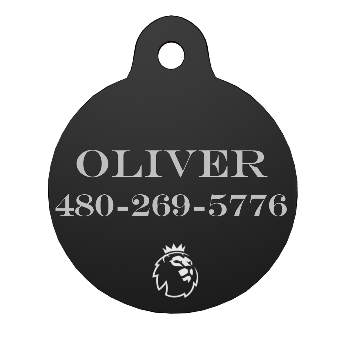 New York Yankees Circle Shaped Dog ID Tag with Custom Engraving