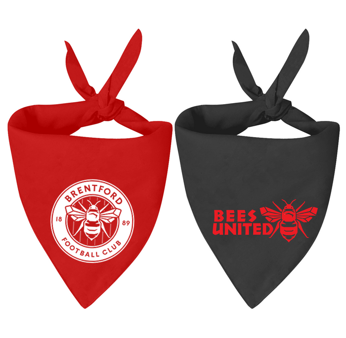 Brentford FC Handmade Bandanas - 3 Red Rovers