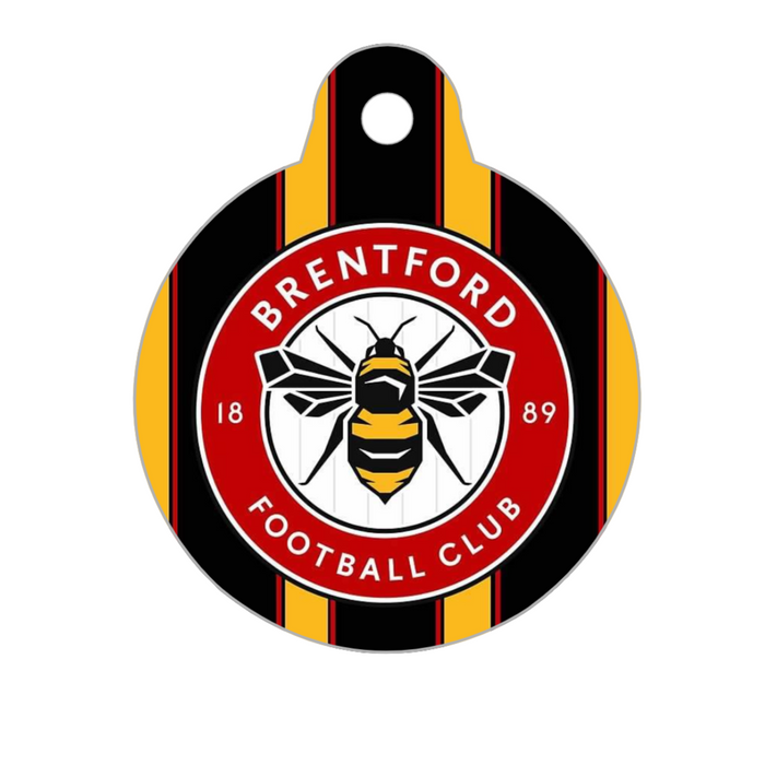 Brentford FC Handmade Pet ID Tag - 3 Red Rovers