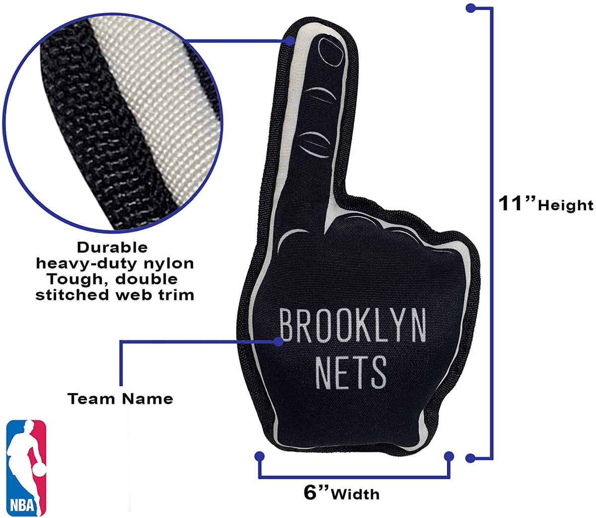 Brooklyn Nets #1 Fan Toys - 3 Red Rovers