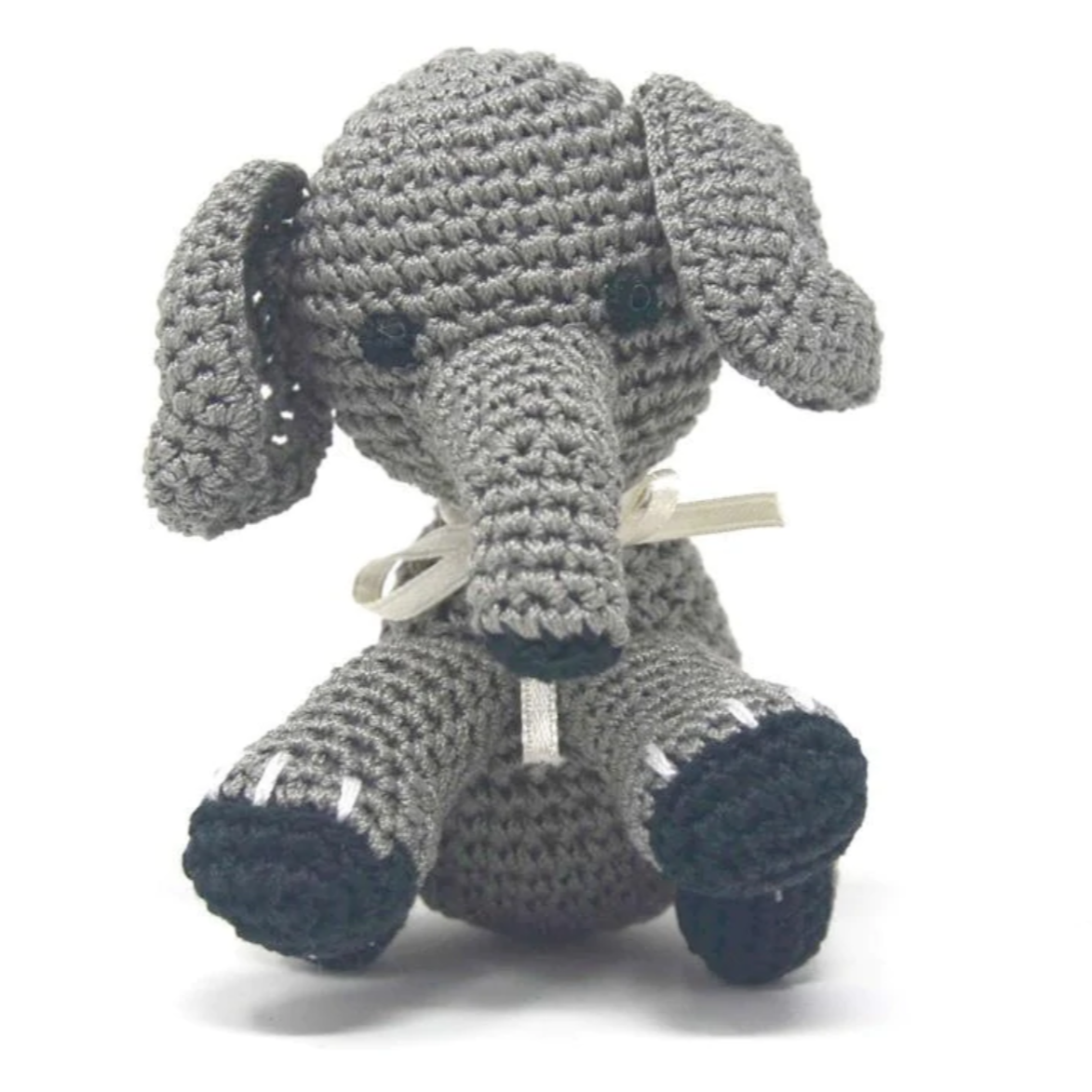 Bubbles the Baby Elephant Handmade Knit Knack Toys - 3 Red Rovers
