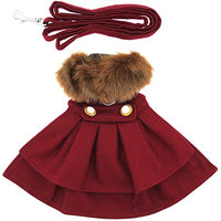 Burgundy Wool and Fur Harness Jacket - 3 Red Rovers