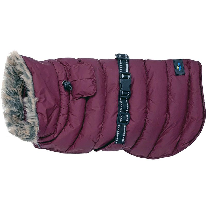 Alpine Extreme Weather Puffer Coat - Burgundy - 3 Red Rovers