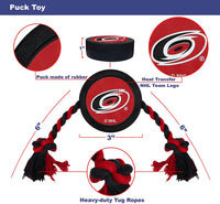 Carolina Hurricanes Puck Rope Toys - 3 Red Rovers