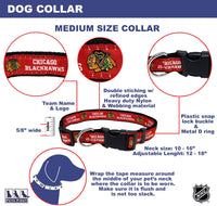 Chicago Blackhawks Dog Collar or Leash - 3 Red Rovers