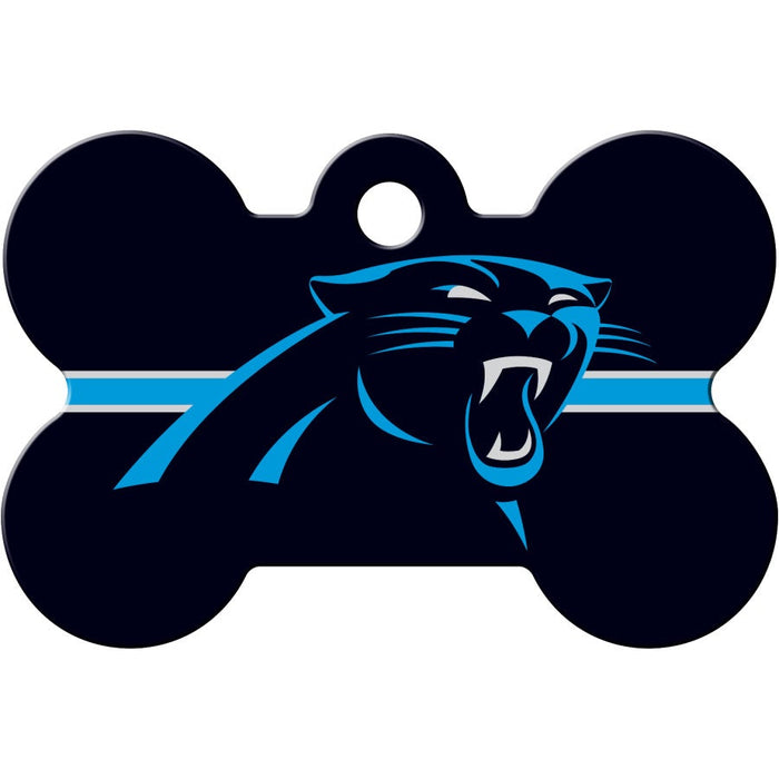 Carolina Panthers Pet ID Tag - Bone - 3 Red Rovers