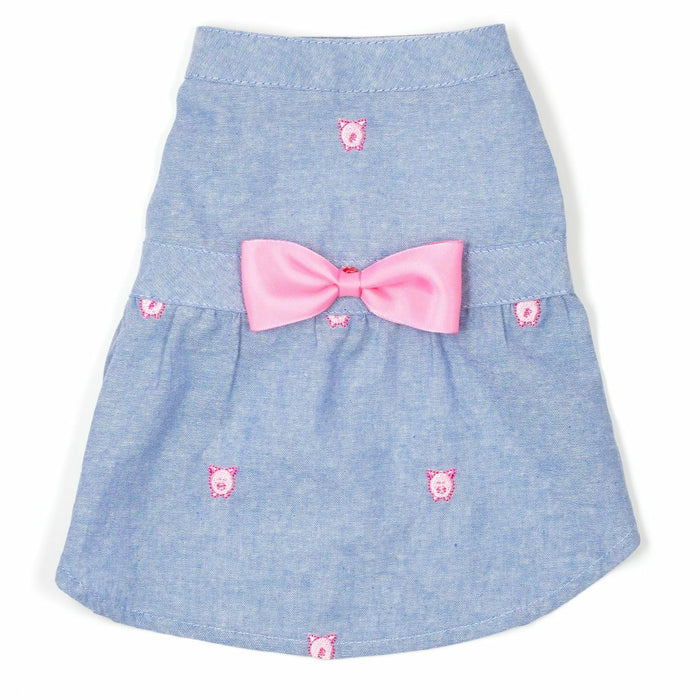 Chambray Wilbur Pig Dress - 3 Red Rovers