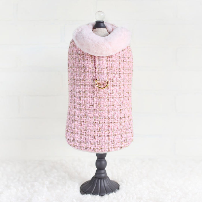 Chanel Tweed Handmade Pet Coat - Pink - 3 Red Rovers