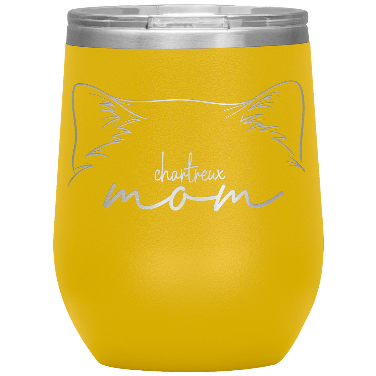 Chartreux Cat Mom Wine Tumbler - 3 Red Rovers
