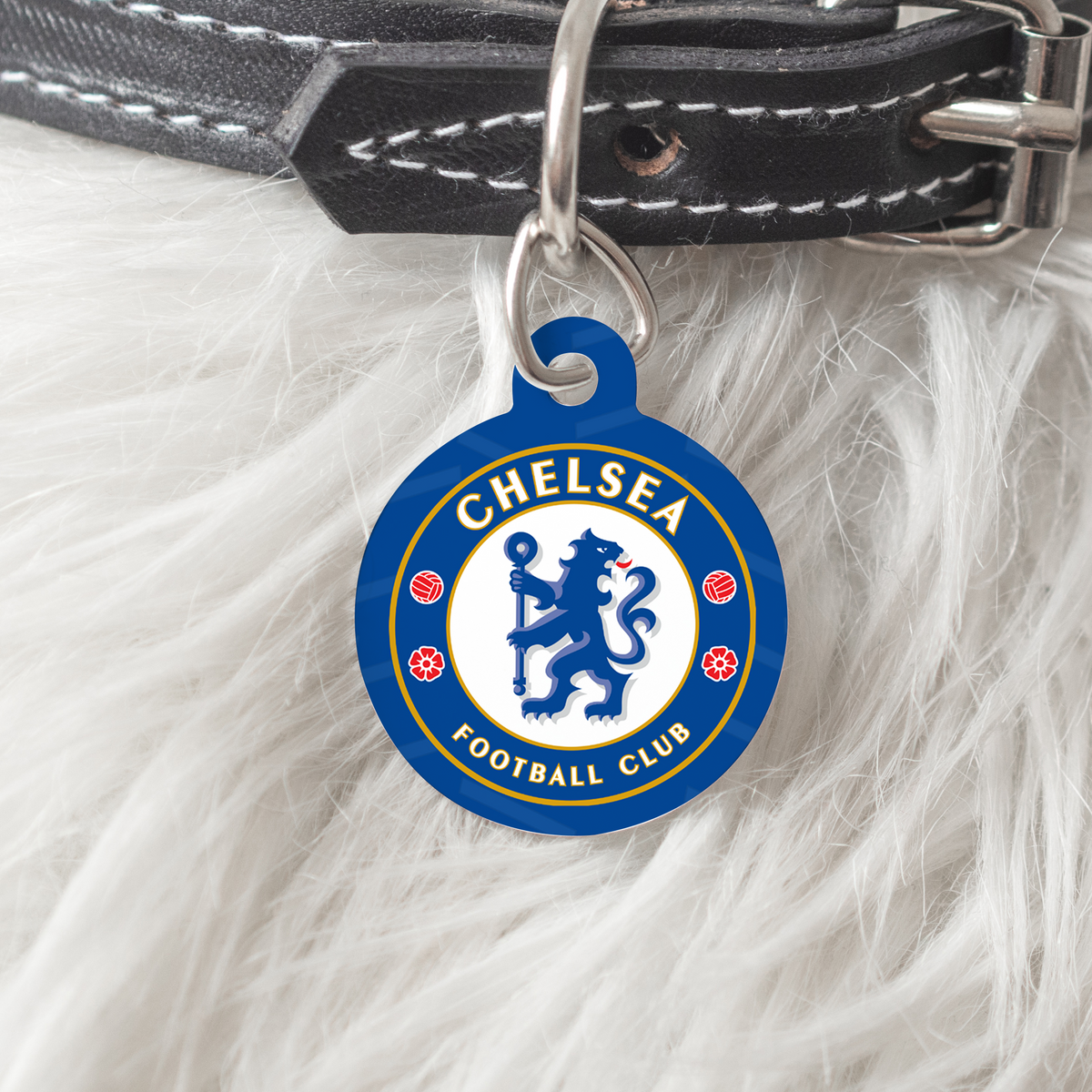 Chelsea FC Handmade Pet ID Tag - READY TO SHIP – 3 Red Rovers