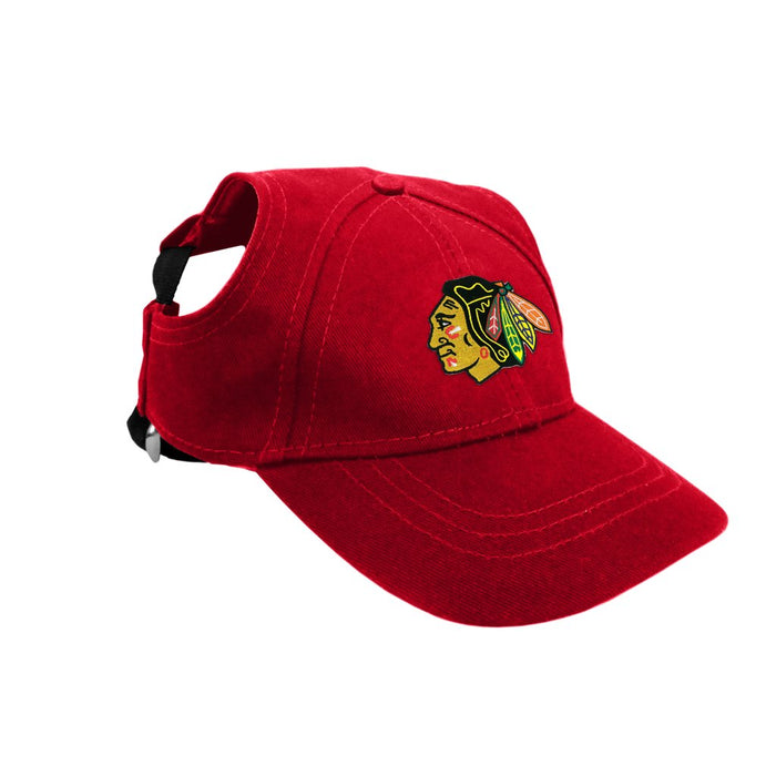 Chicago Blackhawks Pet Baseball Hat - 3 Red Rovers
