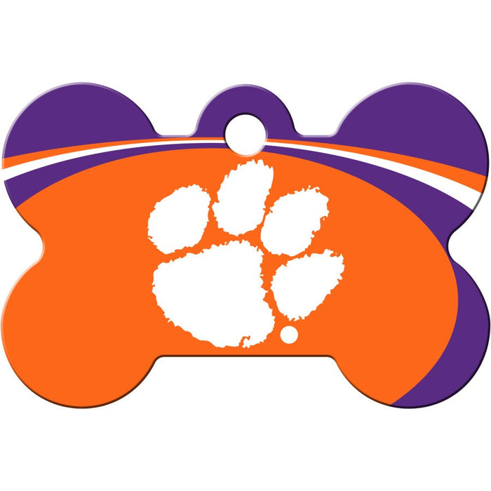 Clemson Tigers Pet ID Tag - Bone - 3 Red Rovers