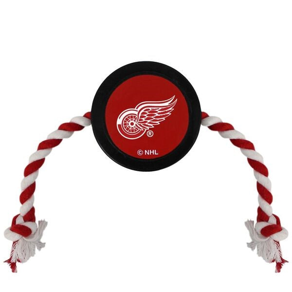 Detroit Red Wings Puck Rope Toys - 3 Red Rovers