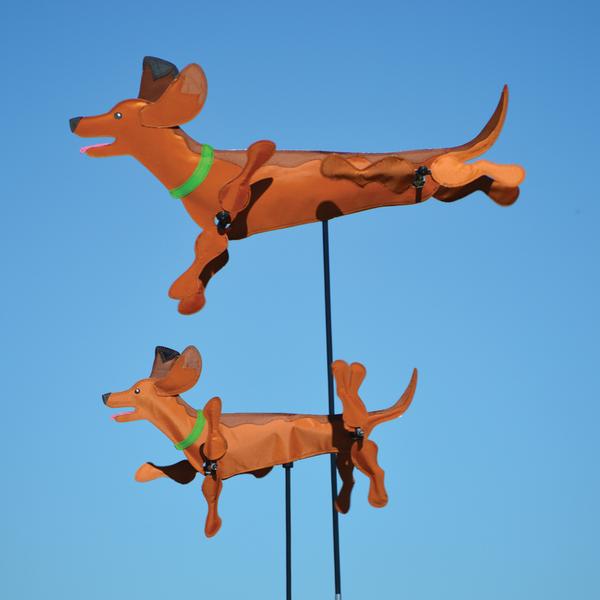 Dachshund WhirliGig 28" Spinner - 3 Red Rovers