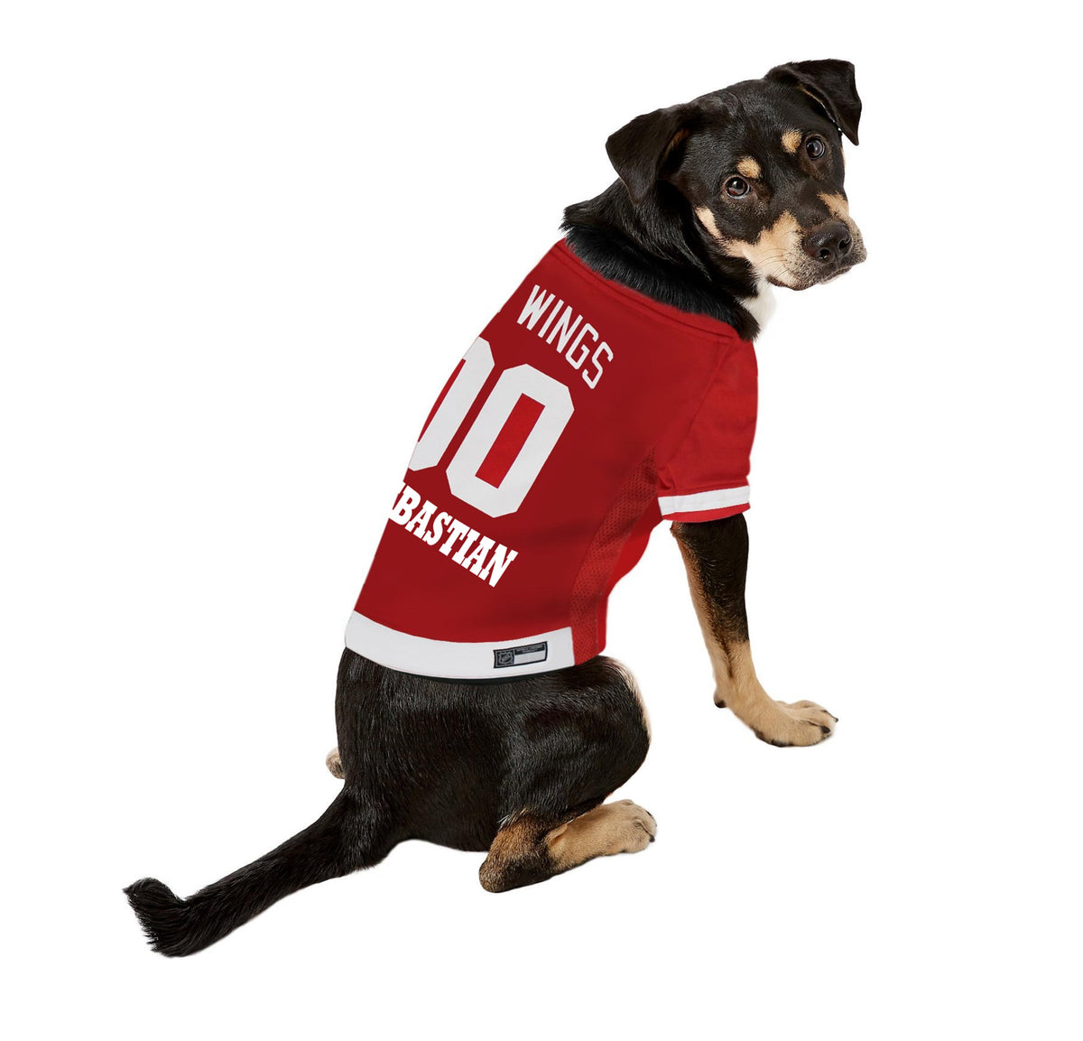 Detroit Red Wings Hockey Pet Jersey, Officially Licensed NHL Gear, Size L