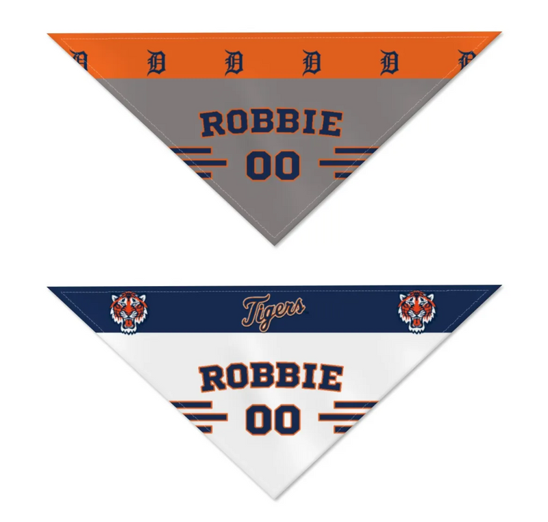 Detroit Tigers Home/Road Personalized Reversible Bandana - 3 Red Rovers