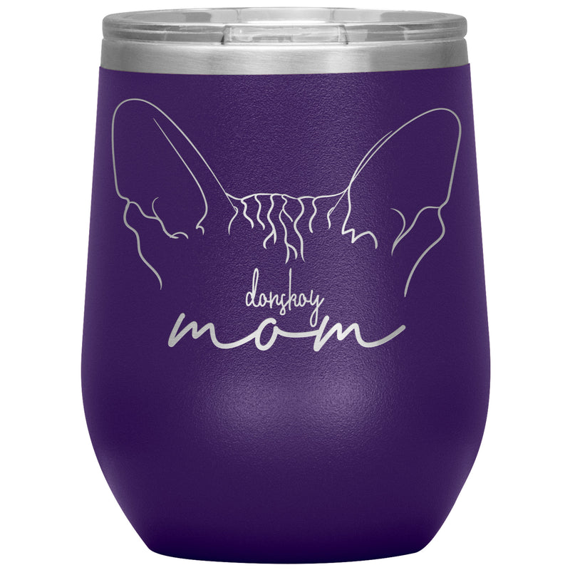 Donskoy Cat Mom Wine Tumbler - 3 Red Rovers