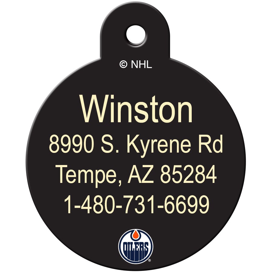 Edmonton Oilers Pet ID Tag - 3 Red Rovers