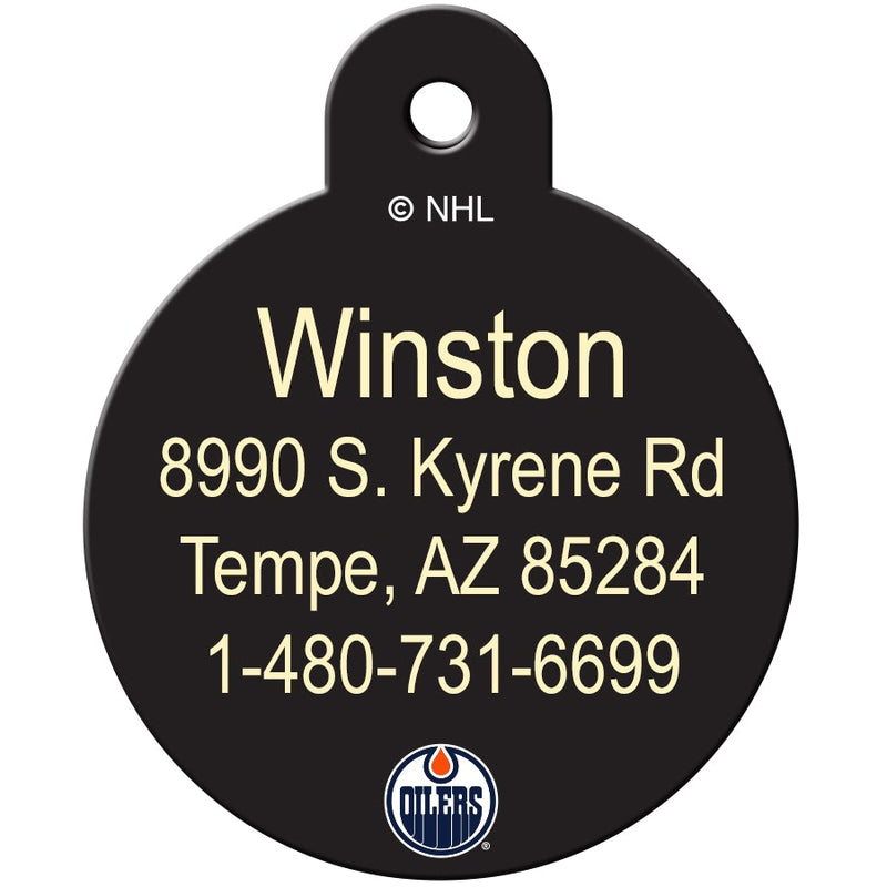 Edmonton Oilers Pet ID Tag - 3 Red Rovers