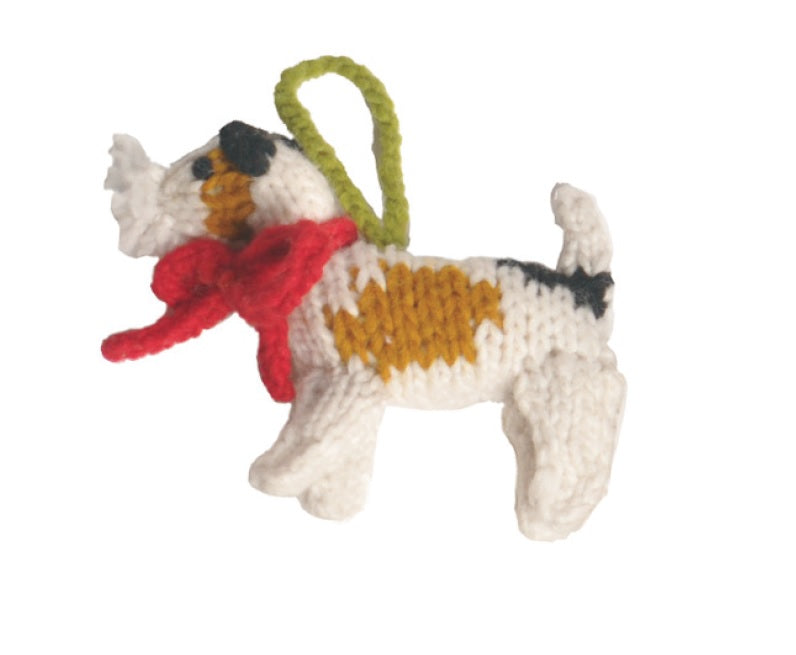 Fox Terrier Handmade Ornament - 3 Red Rovers