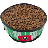 GA Bulldogs Collapsible Pet Bowl - 3 Red Rovers