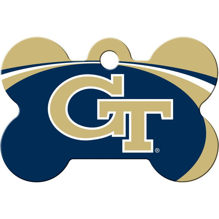 GA Tech Yellow Jackets Pet ID Tag - Bone - 3 Red Rovers