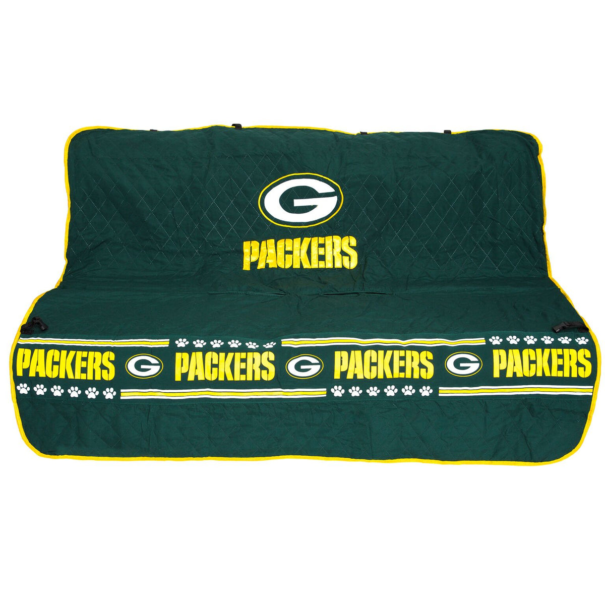 Green Bay Packers Pet Car Seat Protector - 3 Red Rovers