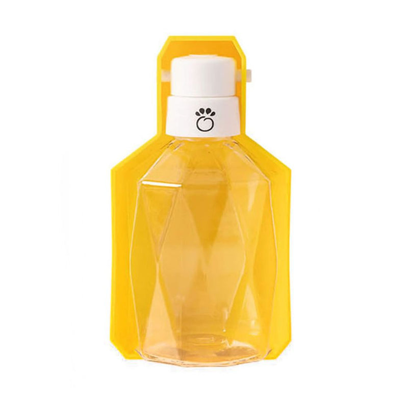 Collapsible Water Bottle with Fold-Out Bowl - Multiple Colors