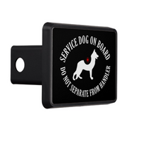 German Shepherd Service Dog Hitch Cover - 3 Red Rovers