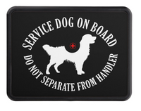 Golden Retriever Service Dog Hitch Cover - 3 Red Rovers