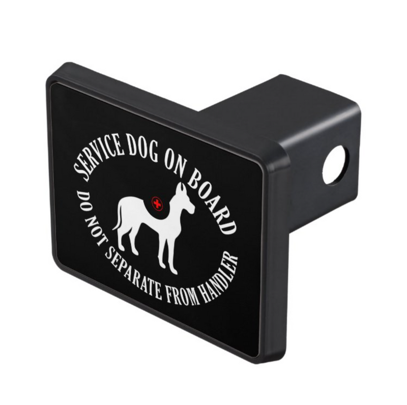 Great Dane Service Dog Hitch Cover - 3 Red Rovers