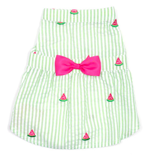 Green Striped Watermelon Dress - 3 Red Rovers