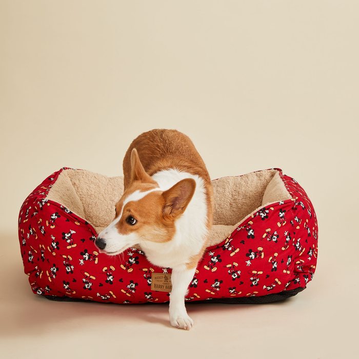 Disney Tossed Mickey Cuddler Bed - 3 Red Rovers