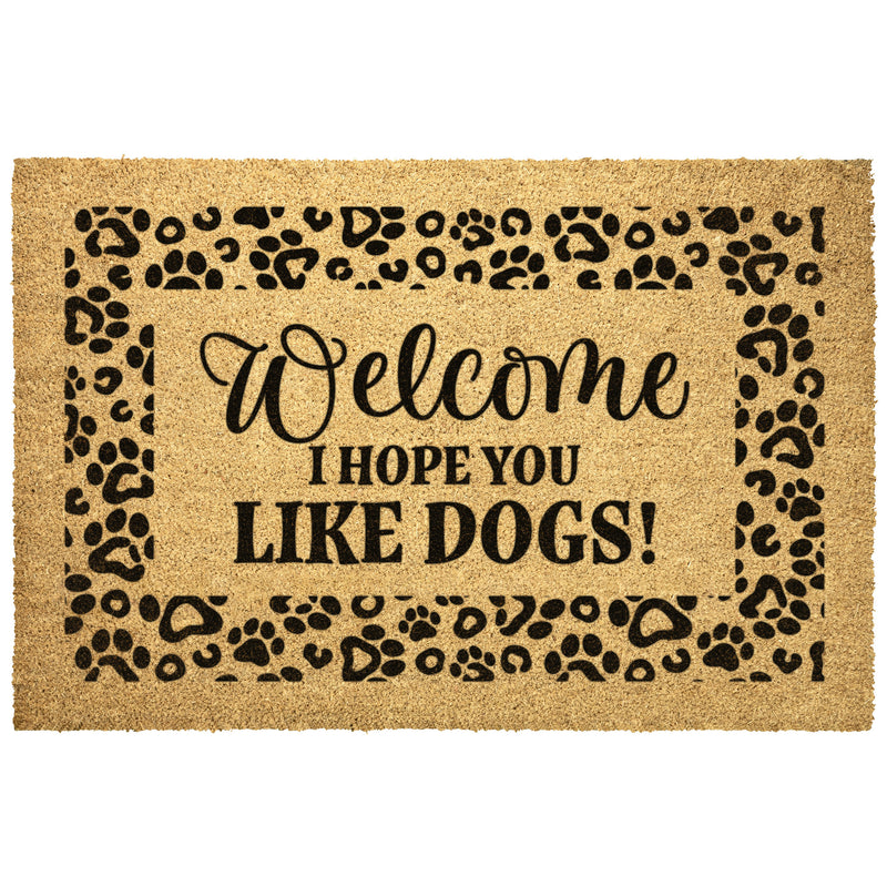 Hope you Like Dogs Coir Welcome Doormat - 3 Red Rovers