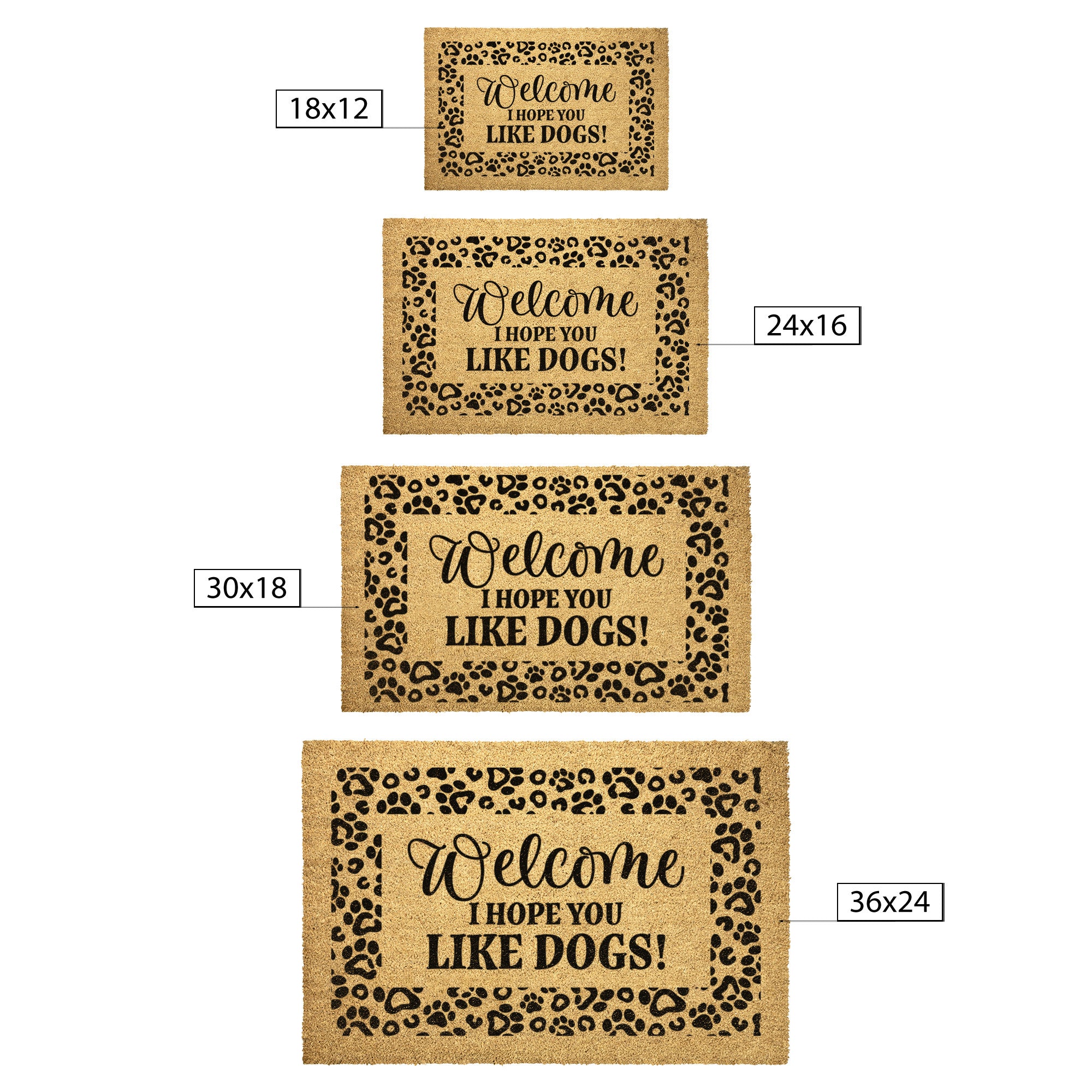 I hope you clearance like dogs welcome mat