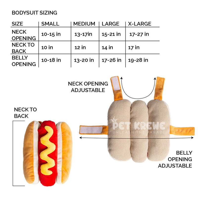 Hot Dog Pet Costume - 3 Red Rovers