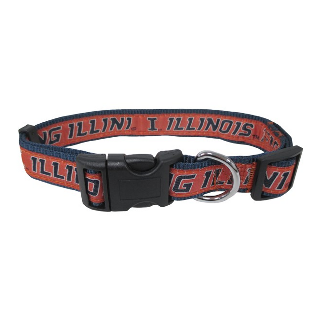 IL Fighting Illini Dog Collar - 3 Red Rovers