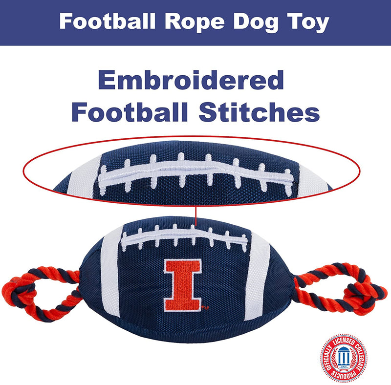 IL Fighting Illini Football Rope Toys - 3 Red Rovers