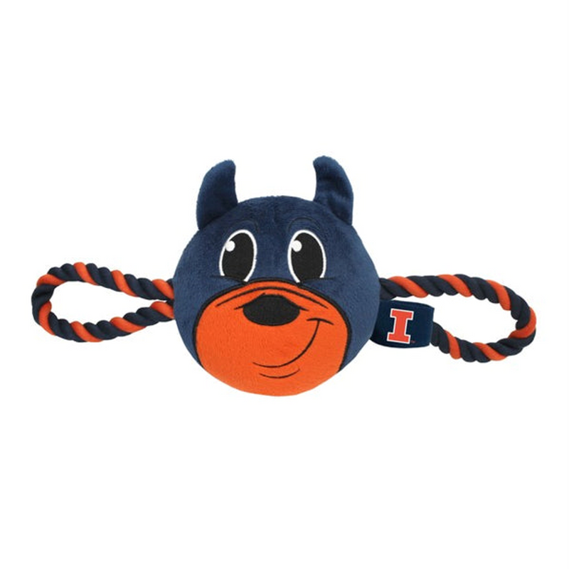 IL Fighting Illini Mascot Rope Toys - 3 Red Rovers