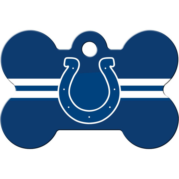 Indianapolis Colts Pet ID Tag - Bone - 3 Red Rovers