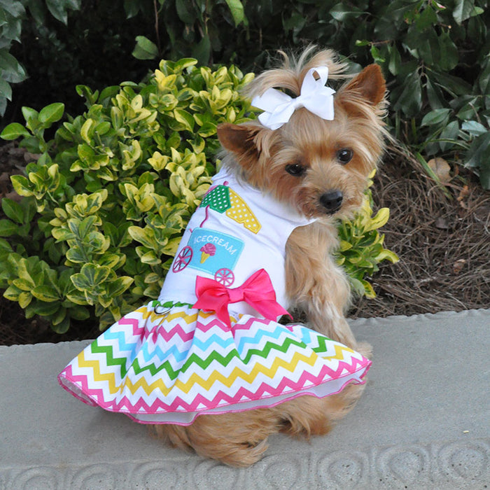Ice Cream Cart Dress with Leash - 3 Red Rovers