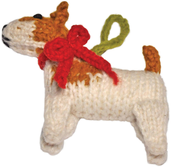 Jack Russell Terrier Handmade Ornament - 3 Red Rovers