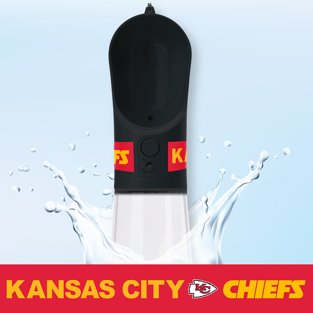 Kansas City Chiefs Pet Water Bottle - 3 Red Rovers