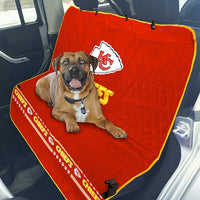 Kansas City Chiefs Pet Car Seat Protector - 3 Red Rovers