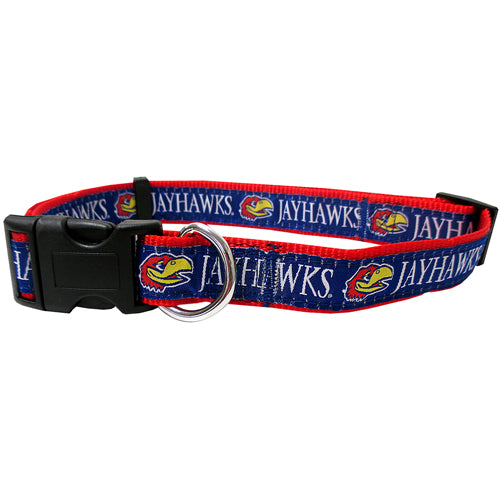KS Jayhawks Dog Collar - 3 Red Rovers