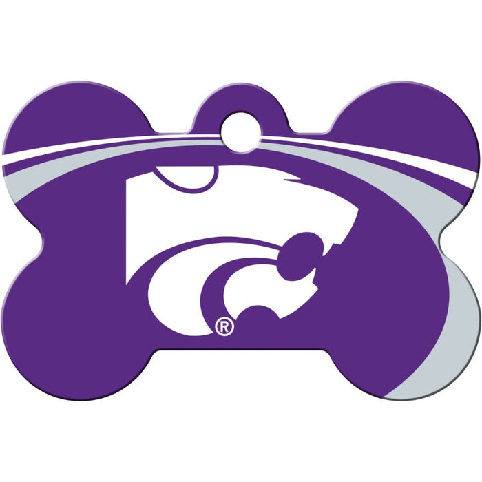 KS State Wildcats Pet ID Tag - Bone - 3 Red Rovers