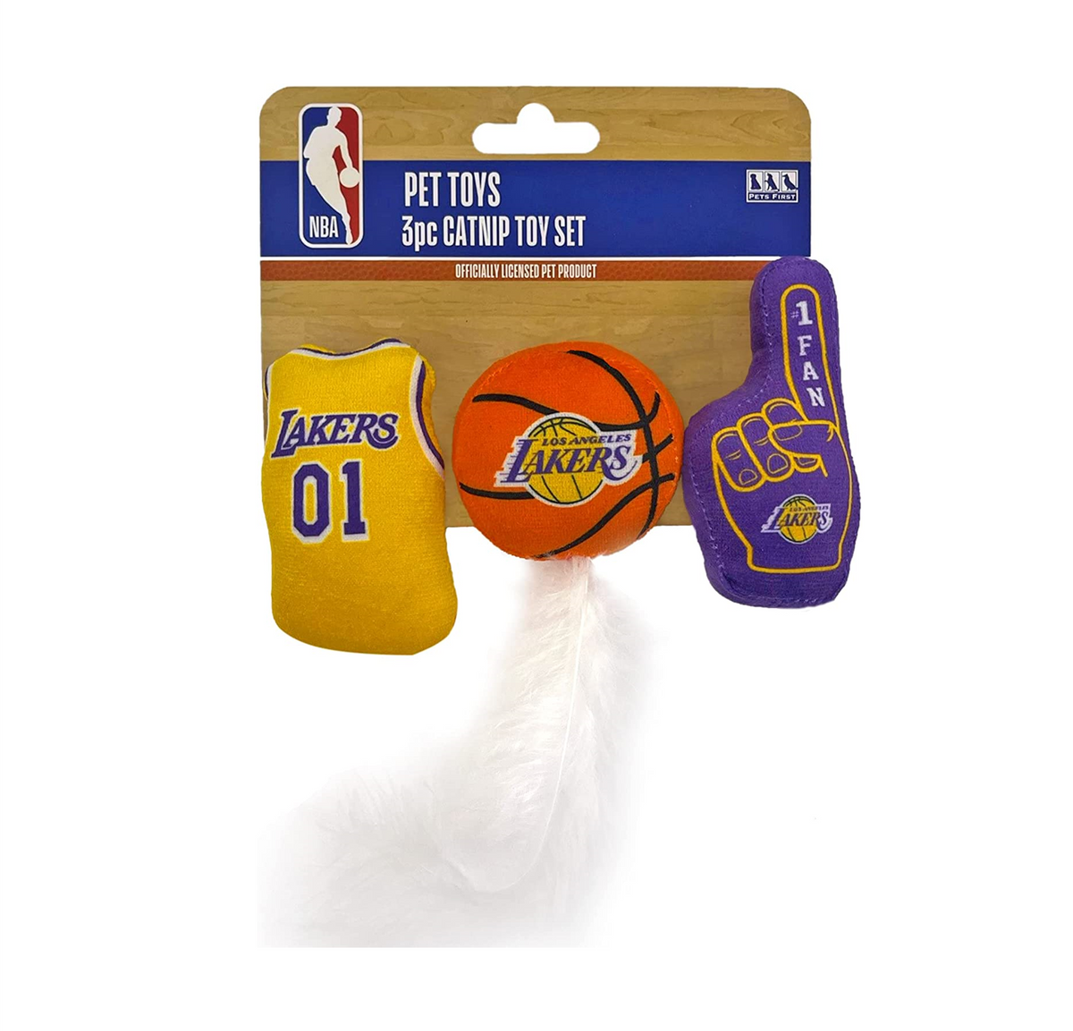 Los Angeles Lakers 3 piece Catnip Toy Set - 3 Red Rovers
